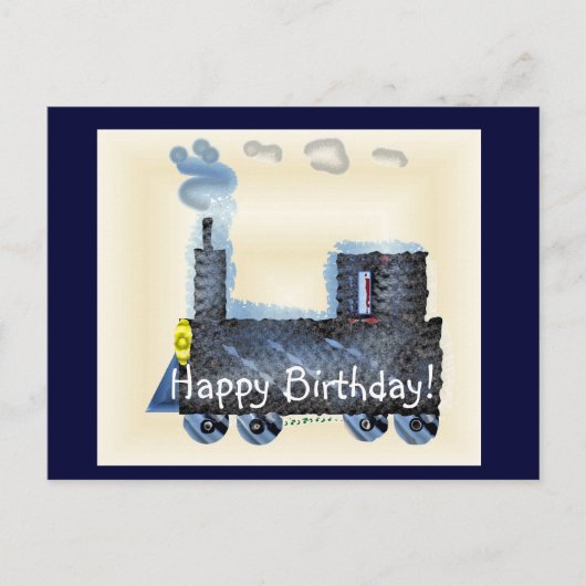 Happy Birthday Choo Choo Briefkaart (Voorkant)