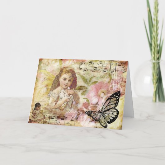 Happy Birthday Collage Kaart (Voorkant)