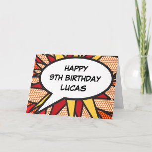 HAPPY BIRTHDAY Comic Book Pop Art Kaart