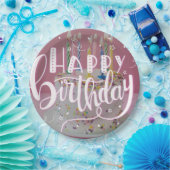 Happy Birthday-concept Papieren Bordje (Feest)