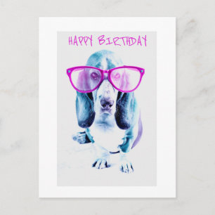 Happy Birthday Cool Doggy-kaart Briefkaart