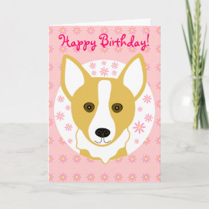 Happy Birthday Corgi Card Kaart