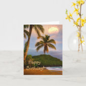 Happy Birthday Costa Rica Kaart (Gele Bloem)