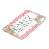 Happy Birthday Country Pink Pot Gift Magnet Magneet (Linkerzijde)