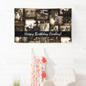Happy Birthday Cowboy Rodeo Westerne Theme Party Spandoek (Insitu)