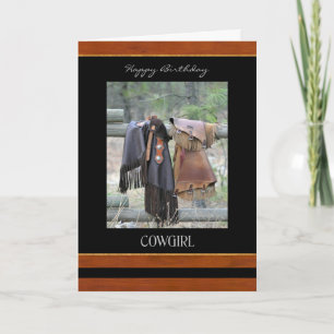Happy Birthday Cowgirl Kaart