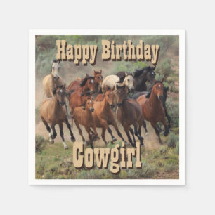 Happy Birthday Cowgirl Servet