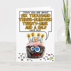 Happy Birthday Cupcake - 17 jaar oud Kaart