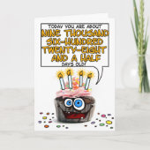 Happy Birthday Cupcake - 26 jaar oud Kaart (Voorkant)