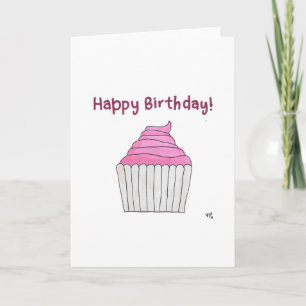 Happy Birthday Cupcake 2 Kaart