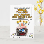 Happy Birthday Cupcake - 33 jaar oud Kaart (Gele Bloem)