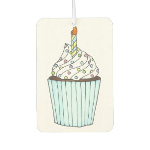 Happy Birthday Cupcake Cake Sprinkles Party Favor Luchtverfrisser
