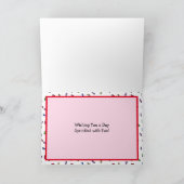 Happy Birthday, Cupcake en Sprinkles Pun Kaart (Binnen)