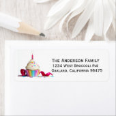 Happy Birthday Cupcake Etiket (Insitu)