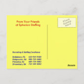 Happy Birthday Cupcake-kaart Briefkaart (Achterkant)