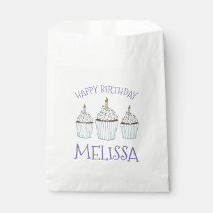 Happy Birthday Cupcake Sprinkles Frosting Candle Bedankzakje