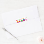 Happy Birthday Cupcakes Hart Sticker (Envelop)