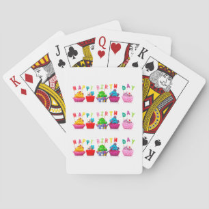 Happy Birthday Cupcakes - Playing Cards Speelkaarten
