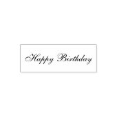Happy Birthday Cursive Script Tekst Sjabloon Zelfinktende Stempel (Design)