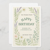 Happy Birthday Custom Digitale Kaart (Voorkant / Achterkant)