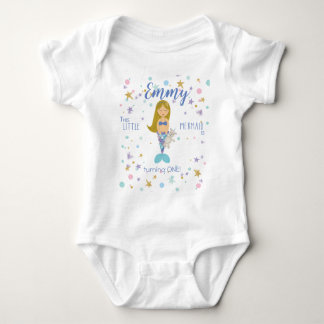 Happy Birthday Custom Kleine Zeemeermin Shirt