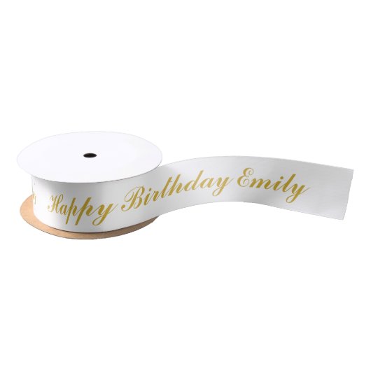 Happy Birthday Custom Name Gold Script Lint (Spoel)