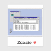 Happy Birthday Custom Windows 95 Computer Theme Sticker (Vel)