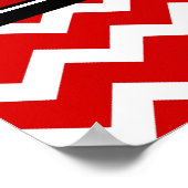 Happy Birthday Custom Year Name Banner Red Poster (Hoek)