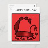 Happy Birthday Custom Zodiac Sign Schorpioen Brief Briefkaart (Voorkant / Achterkant)