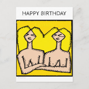 Happy Birthday Custom Zodiac Signs Gemini Briefkaa Briefkaart