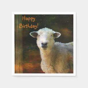 Happy Birthday Cute Sheep Servet