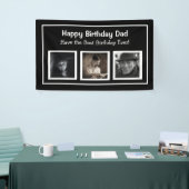 Happy Birthday Dad, Black Birthday Banner (Beurs)