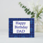 Happy Birthday DAD Briefkaart (Staand voorkant)