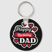 Happy birthday Dad Sleutelhanger (Achterkant)