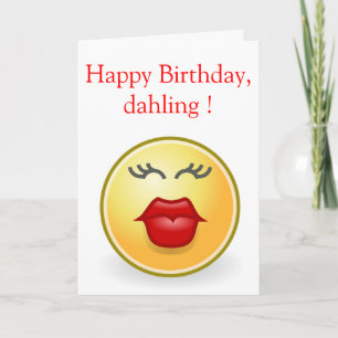 "HAPPY BIRTHDAY", DAHLING! KAART