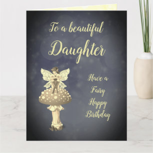 Happy Birthday Daughter Fairy-ontwerp Kaart