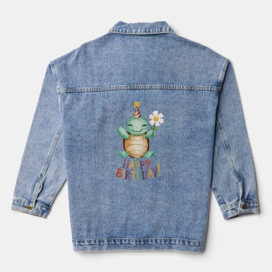 Happy Birthday Denim Jacket (Achterkant)