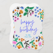 Happy Birthday digitaal Wenskaart Feestdagenkaart (Voorkant / Achterkant)