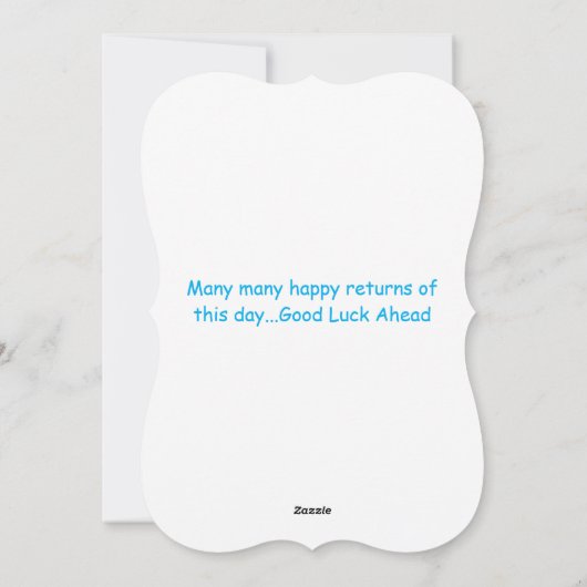 Happy Birthday digitaal Wenskaart Feestdagenkaart (Achterkant)