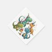 Happy Birthday Dinosaurs Servet (Hoek)