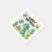 Happy Birthday Dinosaurs Servet (Hoek)