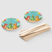 Happy birthday dinosaurs theme handwaaier (Niet-gemonteerd)