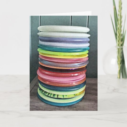 Happy Birthday | Disc Golf-Humor Kaart (Voorkant)