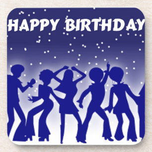 Happy Birthday Disco Dancers Onderzetter