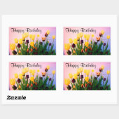 Happy Birthday Diverse Tulips #1 Stickers (Vel)