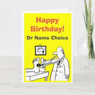 Happy Birthday Doctor Card voor persoonlijk gebrui Kaart