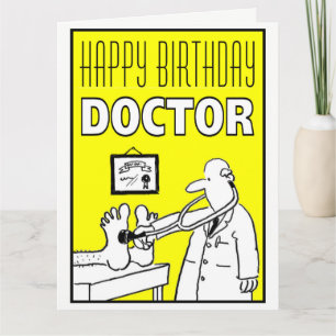 Happy Birthday Doctor Card voor persoonlijk gebrui Kaart