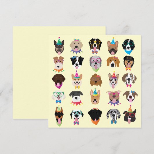 Happy Birthday Dog bezoekt jonge dieren (Voorkant / Achterkant)