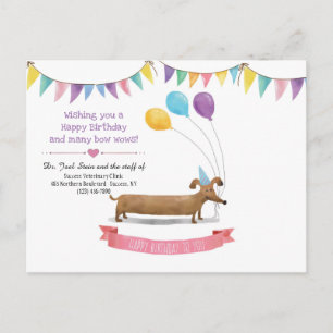 Happy Birthday Dog Briefkaart