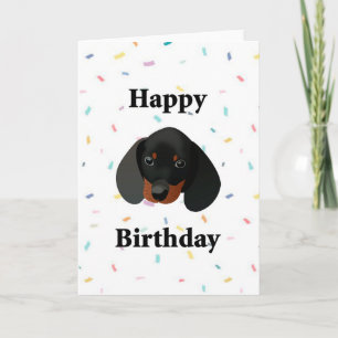 Happy Birthday Dog Dachshund Funny Wenskaart Kaart